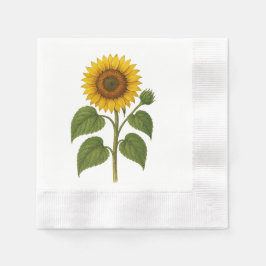 Servilleta De Papel Vintage Sunflower napkins
