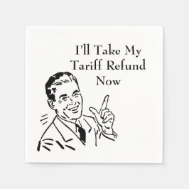 Servilleta De Papel Vintage Tariff Refund Check