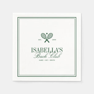Servilleta De Papel Vintage Tennis Country Club Despedida de Soltera