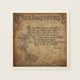 Servilleta De Papel Vintage Thankding Prayer
