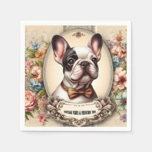 Servilleta De Papel Vintage Vibes & Frenchie Ties