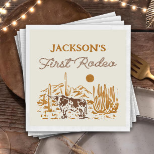 Servilleta De Papel Vintage Western Cowboy Rodeo Napkins