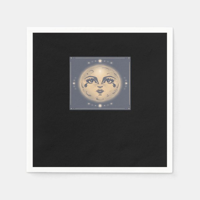 Servilleta De Papel Vintage Whimsigoth Moon (Anverso)
