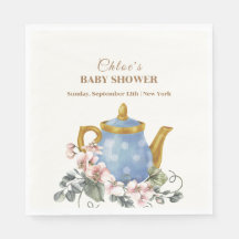 Vintage Wildflower Teapot Baby Shower