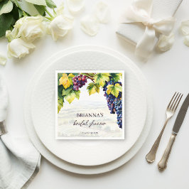 Servilleta De Papel Vinya de verano de la boda de la novia impresa