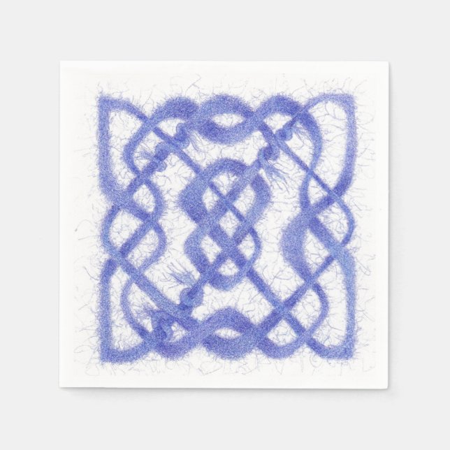 Servilleta De Papel VIOLET CELTIC KNOT Estándar Coctail Paper Napkins (Anverso)