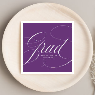 Servilleta De Papel Violeta  Graduación de Eloquence