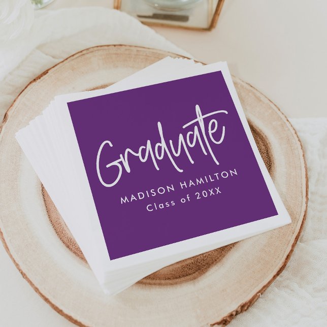 Servilleta De Papel Violeta | Graduación del guión de la adormidera (Subido por el creador)