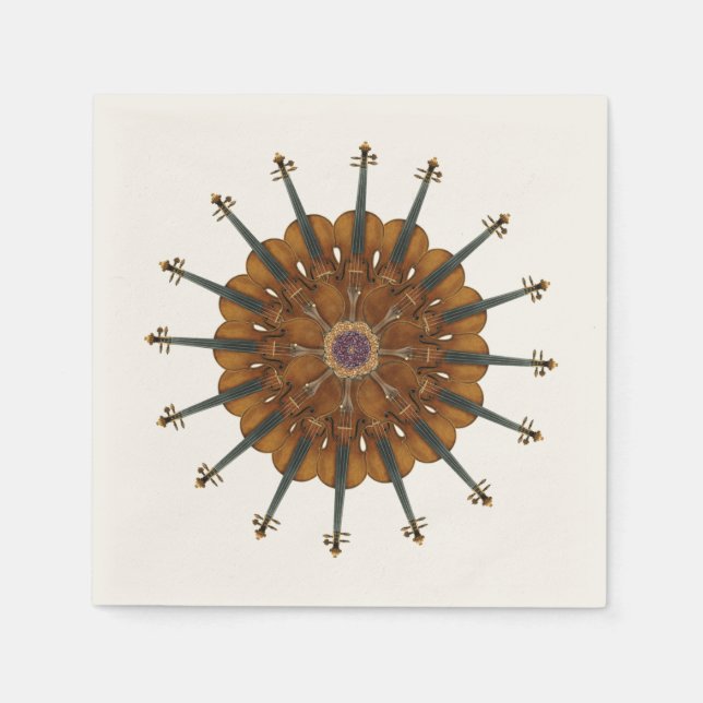 Servilleta De Papel Violin Sunflower (Anverso)