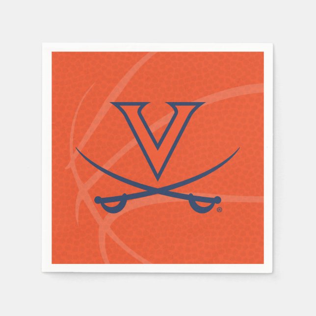 Servilleta De Papel Virginia Cavaliers Basketball (Anverso)