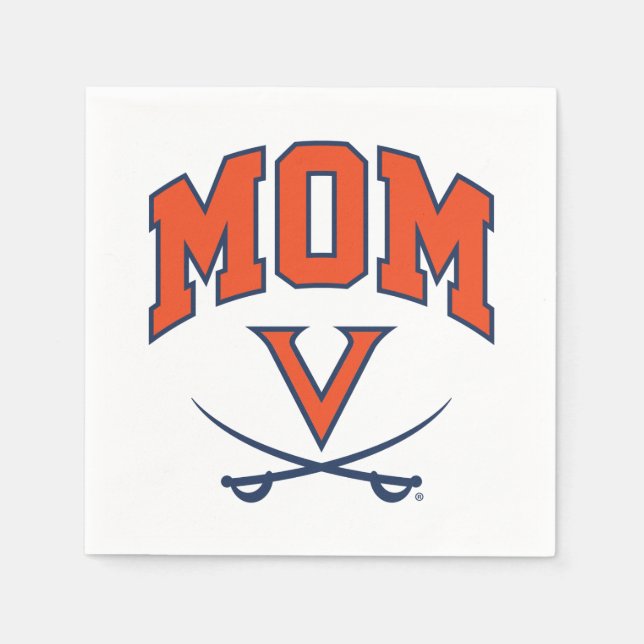 Servilleta De Papel Virginia Cavaliers Mom (Anverso)
