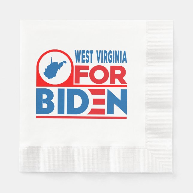Servilleta De Papel VIRGINIA OCCIDENTAL PARA Biden (Anverso)