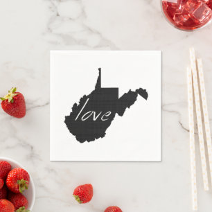 Servilleta De Papel Virginia Occidental Shaped Chalkboard Virginia