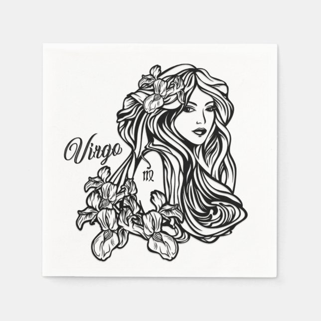 Servilleta De Papel Virgo La Virgen Zodiaco (Anverso)