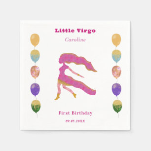 Servilleta De Papel Virgo Zodíaco Cumpleaños 1er Globos y Artísticos