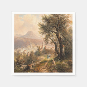 Servilleta De Papel Vista de Mala Aussee - Emil Barbarini