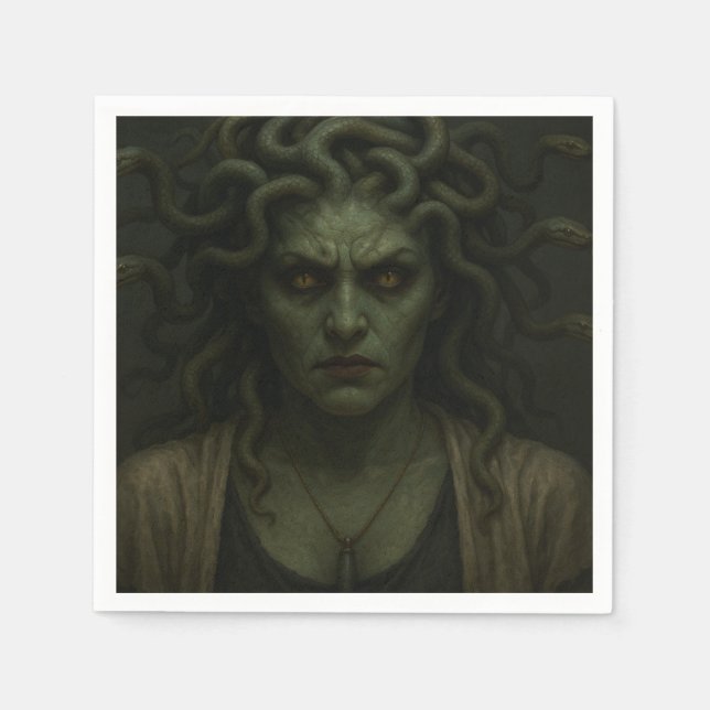 Servilleta De Papel Vista de Medusa (Anverso)