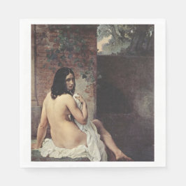 Servilleta De Papel Vista trasera de una pluma (Francesco Hayez)