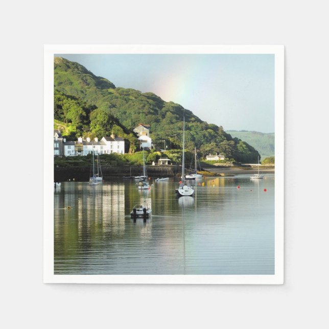 SERVILLETA DE PAPEL VISTAS DE GALES (Anverso)