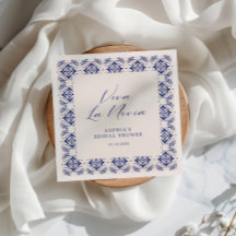 Viva La Novia Blue Talavera Ducha Bridal