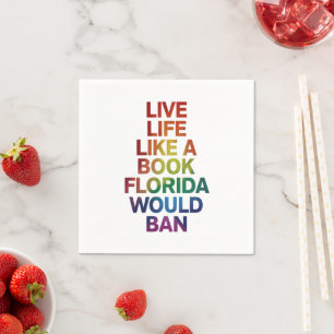 Servilleta De Papel Vive como el libro que Florida prohibiría regalo d