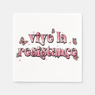 Servilleta De Papel Vive la Resistance Napkins