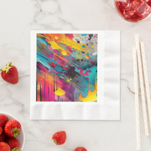 Servilleta De Papel Vivid Chaos Splash Graffiti