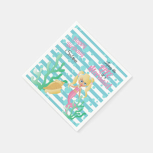 Servilleta De Papel Viviendo la vida de una sirena