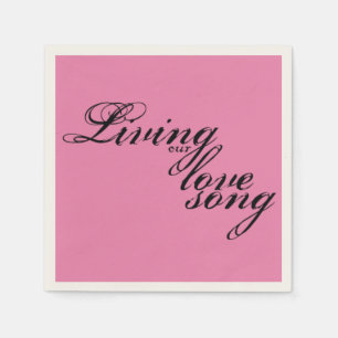 Servilleta De Papel Viviendo nuestra canción de amor