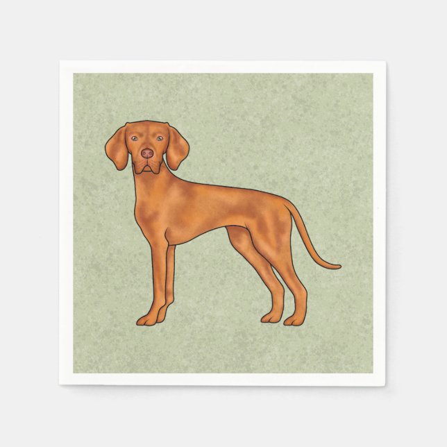 Servilleta De Papel Vizsla húngara lindo Personalizado puntero perro v (Anverso)