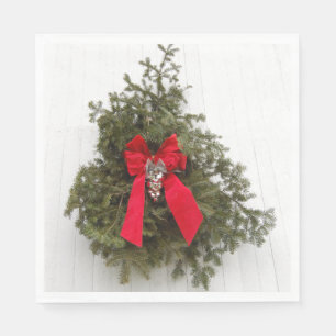 Servilleta De Papel Vocación de navidades con arco rojo