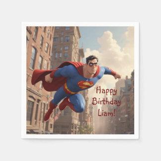 Servilleta De Papel Volando superhéroe