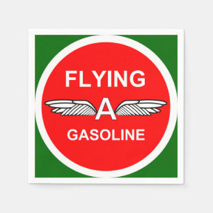 Servilleta De Papel Volando Una Gasolina