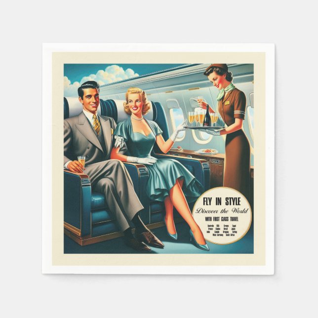 Servilleta De Papel Volar en estilo (Anverso)