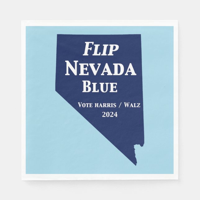 Servilleta De Papel Voltear el azul de Nevada en 2024 (Anverso)