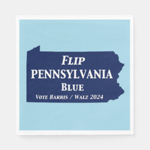 Servilleta De Papel Voltear el azul de Pensilvania en 2024
