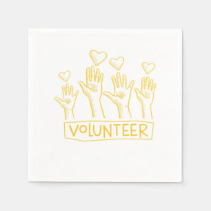 Servilleta De Papel Voluntarios voluntarios de rescate de caridad G