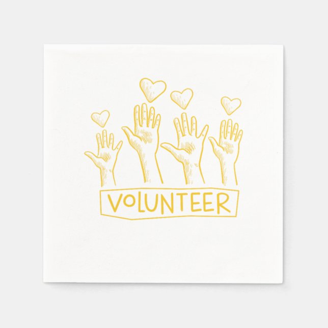 Servilleta De Papel Voluntarios voluntarios de rescate de caridad G (Anverso)