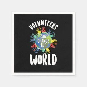 Servilleta De Papel Volunteers Can Change The World Volunteering Volun