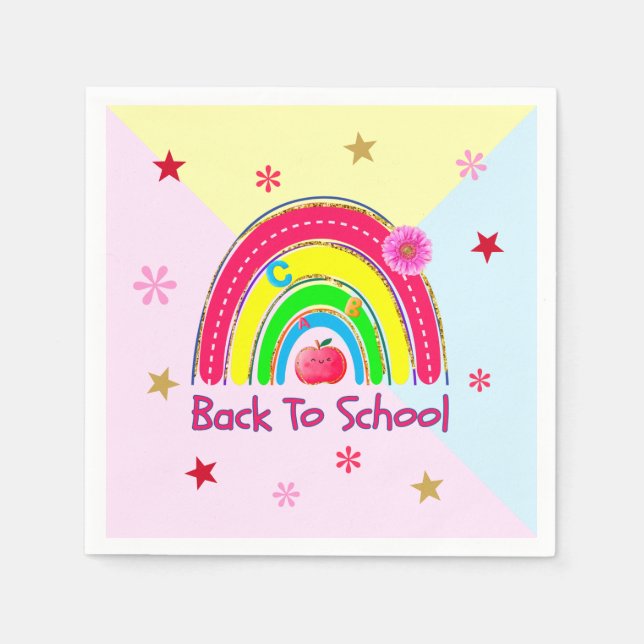 Servilleta De Papel Volver a la escuela (Anverso)