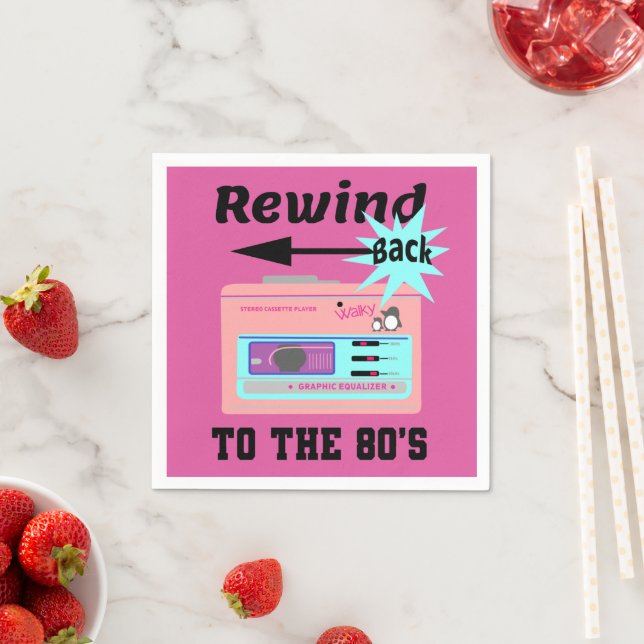 Servilleta De Papel Volver a los años 80 (In situ)