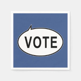 Servilleta De Papel VOTACIÓN - Azul