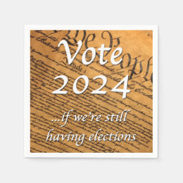 Servilleta De Papel Votar 2024 si seguimos teniendo elecciones