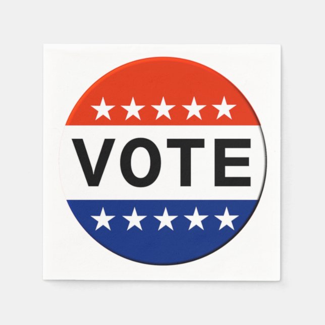 Servilleta De Papel Votar Fiesta Napkins (Anverso)