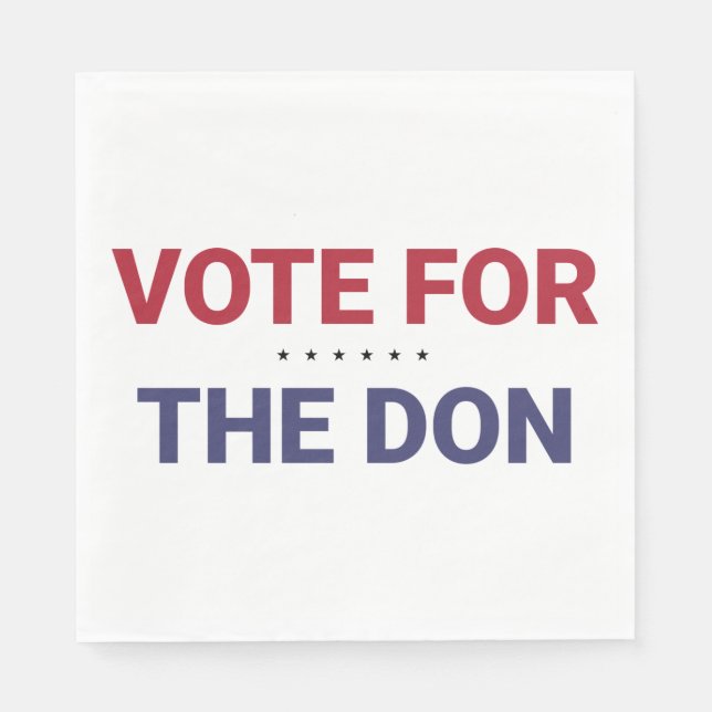 Servilleta De Papel Votar por el Don (Elecciones en Estados Unidos 202 (Anverso)
