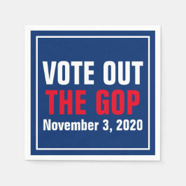 Servilleta De Papel Votar Por Las Elecciones Del GOP 2020 Azul Blanco 