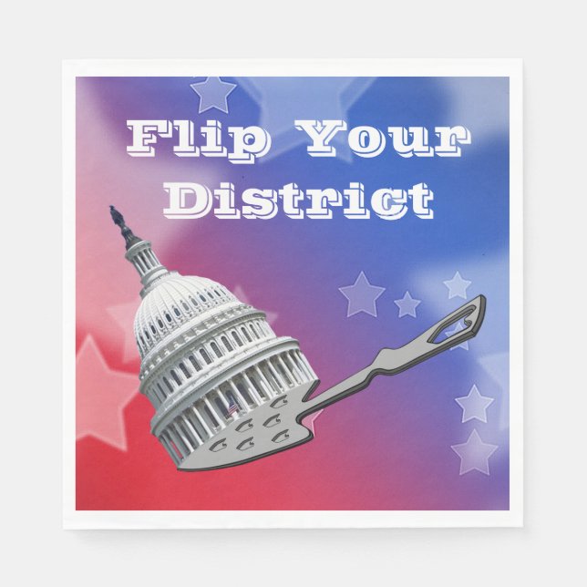 Servilleta De Papel Votar por su distrito 2026 (Anverso)