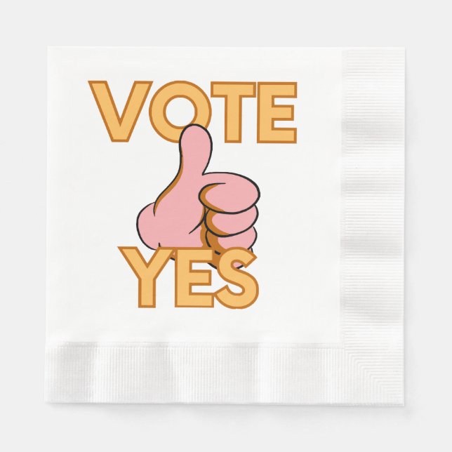 Servilleta De Papel Votar sí (Anverso)
