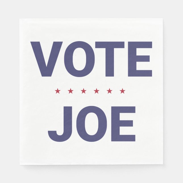 Servilleta De Papel Vote Joe (elección de Estados Unidos 2020) (Anverso)
