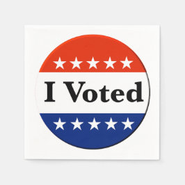 Servilleta De Papel Voté por las elecciones de 2026